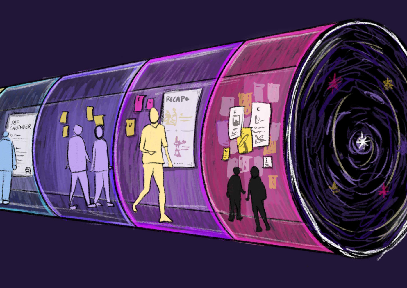 Visuellt arbete kopplat till Domus Academys utbildning i kommunikationsdesign